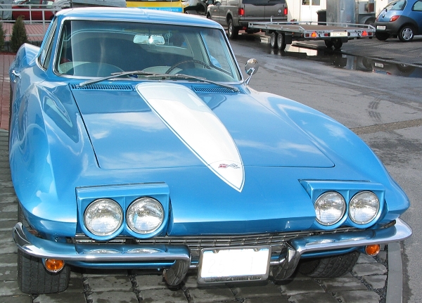 Corvette Stingray 1967 se liší od modelového ročníku v několika drobných detailech